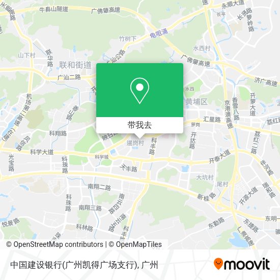 中国建设银行(广州凯得广场支行)地图