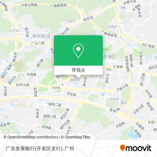 广东发展银行(开发区支行)地图