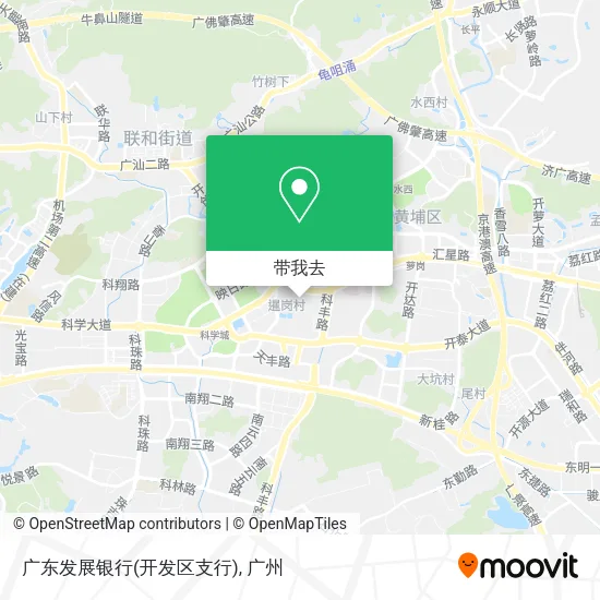 广东发展银行(开发区支行)地图