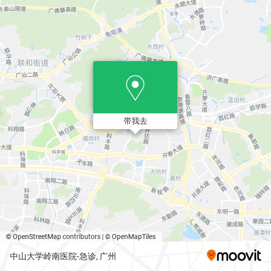 中山大学岭南医院-急诊地图