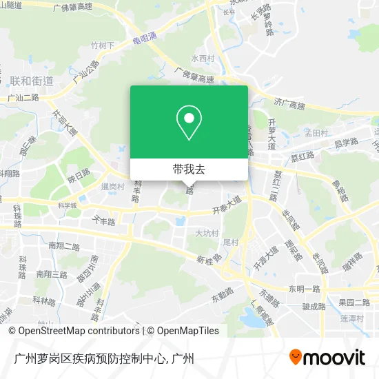 广州萝岗区疾病预防控制中心地图