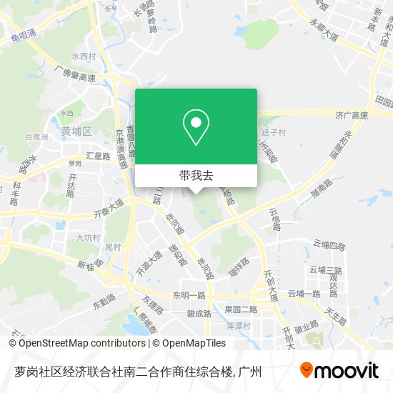 萝岗社区经济联合社南二合作商住综合楼地图