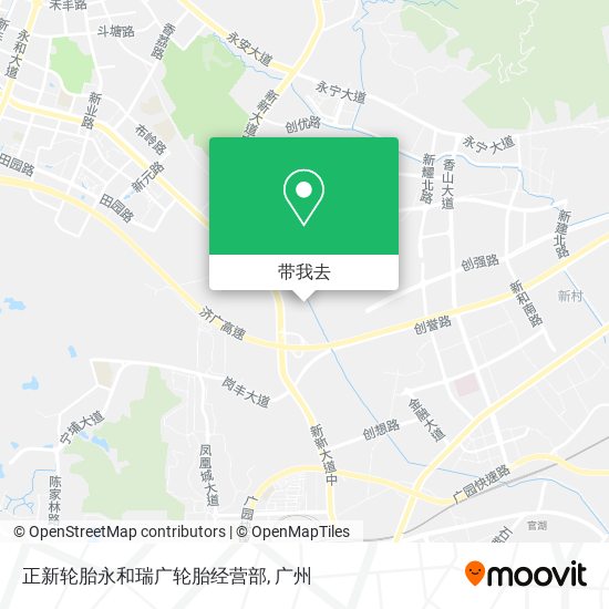 正新轮胎永和瑞广轮胎经营部地图