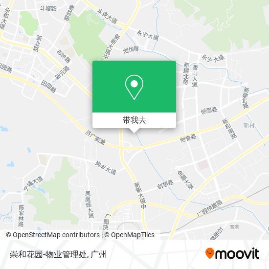 崇和花园-物业管理处地图