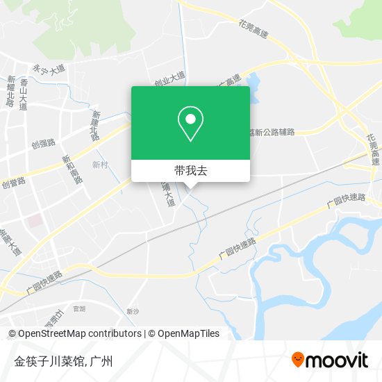 金筷子川菜馆地图