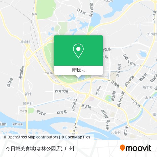 今日城美食城(森林公园店)地图