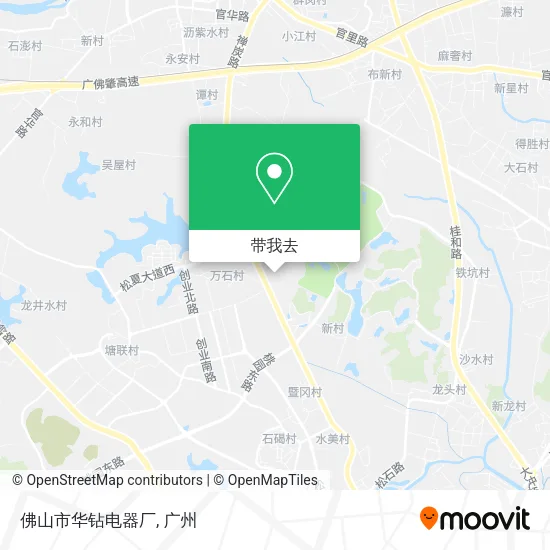 佛山市华钻电器厂地图