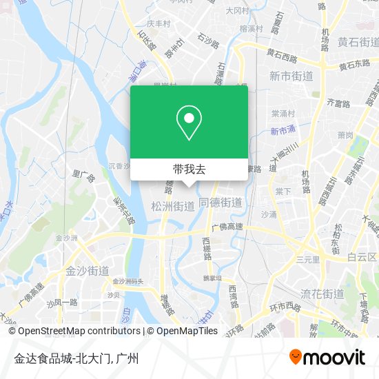 金达食品城-北大门地图