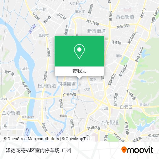 泽德花苑-A区室内停车场地图