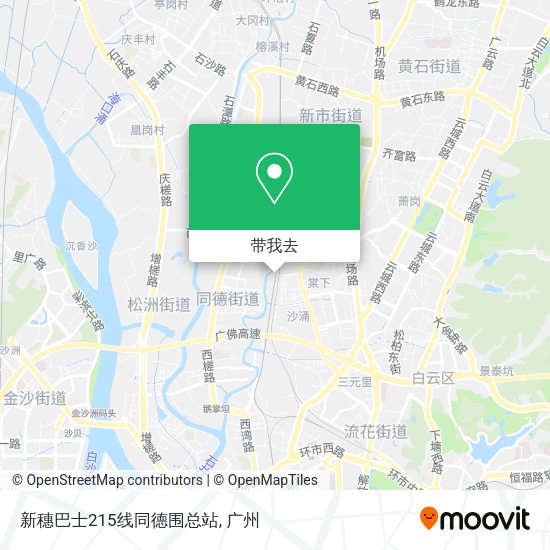 新穗巴士215线同德围总站地图