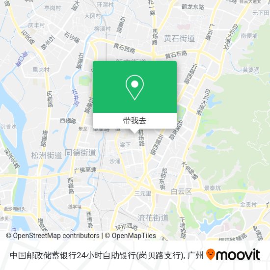 中国邮政储蓄银行24小时自助银行(岗贝路支行)地图