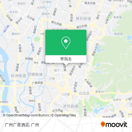 广州广星酒店地图