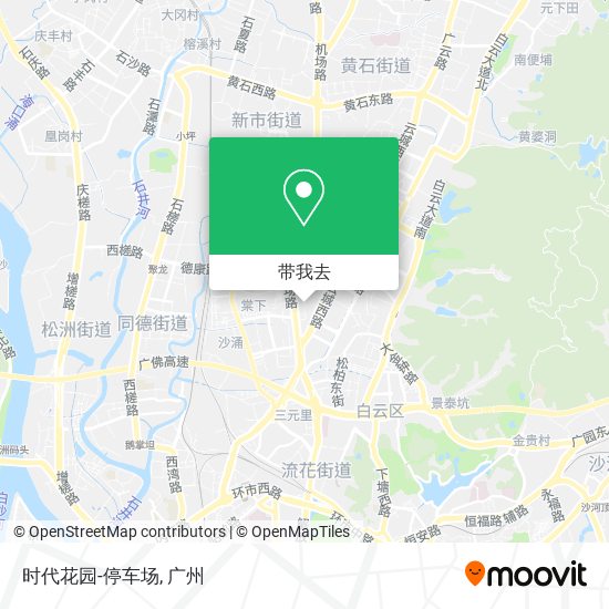 时代花园-停车场地图