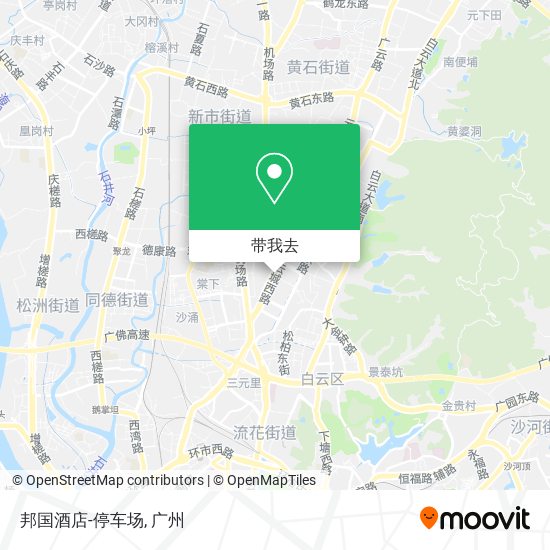 邦国酒店-停车场地图