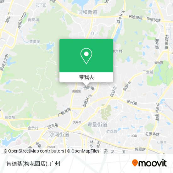 肯德基(梅花园店)地图