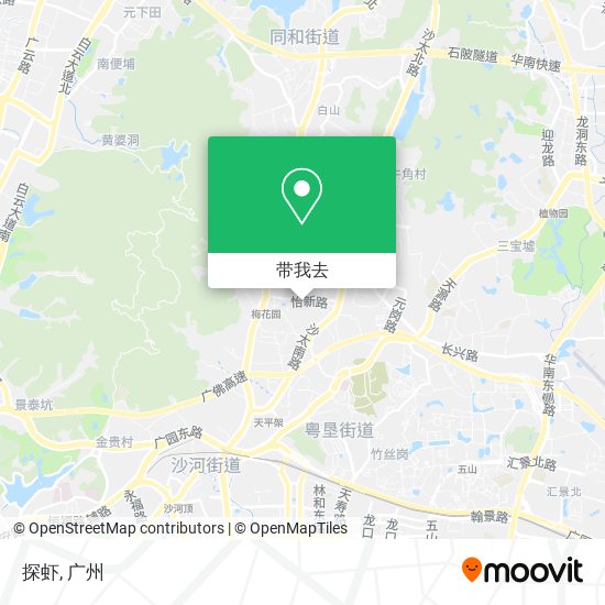 探虾地图