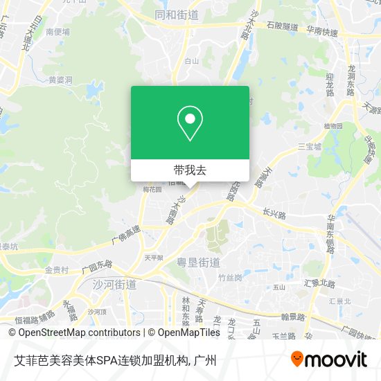 艾菲芭美容美体SPA连锁加盟机构地图
