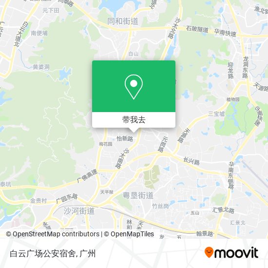 白云广场公安宿舍地图