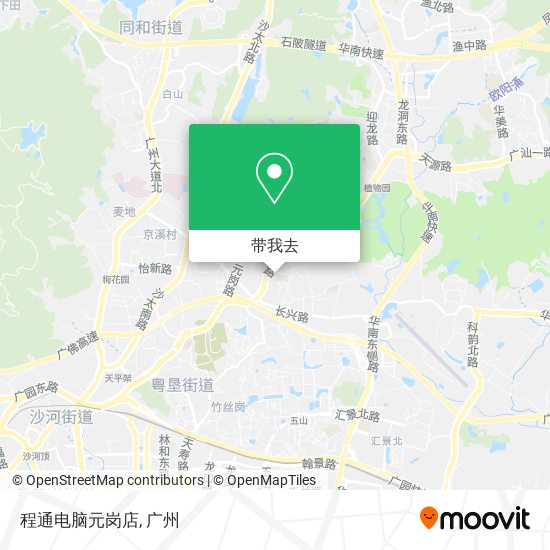 程通电脑元岗店地图