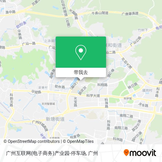广州互联网(电子商务)产业园-停车场地图