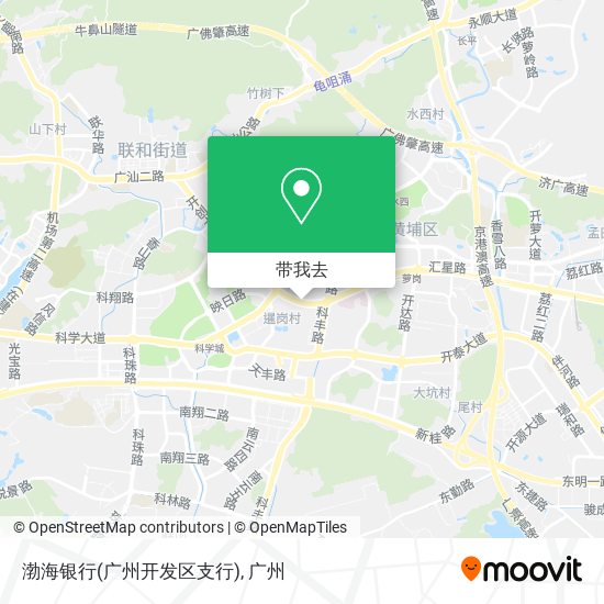 渤海银行(广州开发区支行)地图