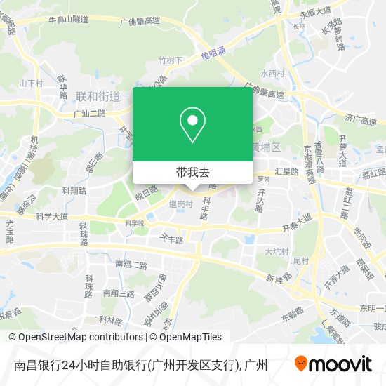 南昌银行24小时自助银行(广州开发区支行)地图