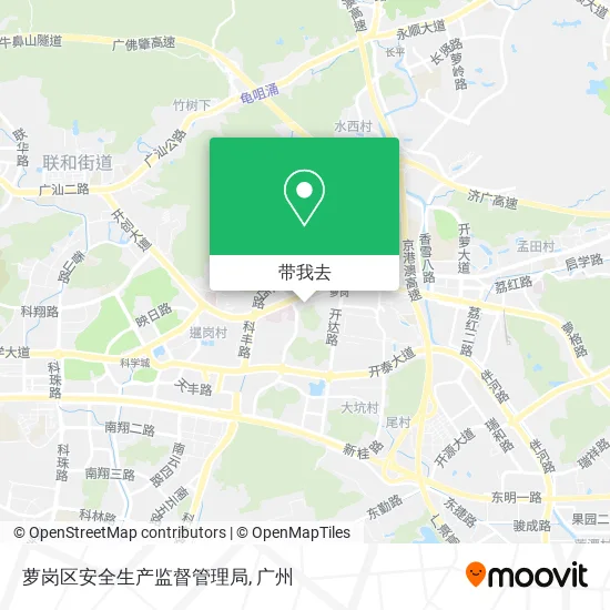 萝岗区安全生产监督管理局地图