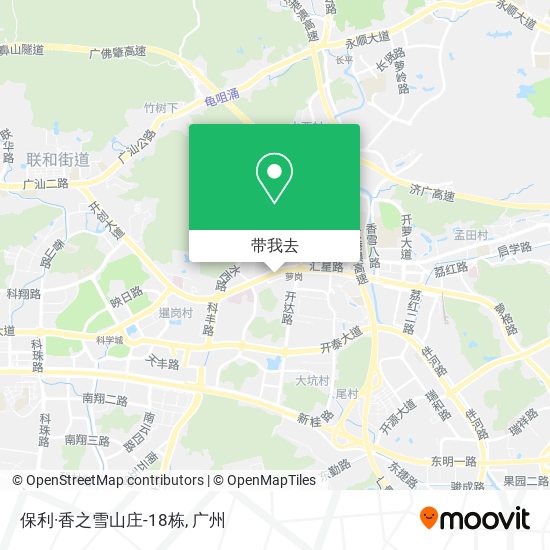 保利·香之雪山庄-18栋地图