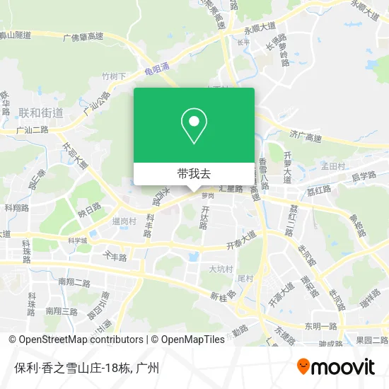 保利·香之雪山庄-18栋地图