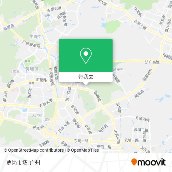 萝岗市场地图