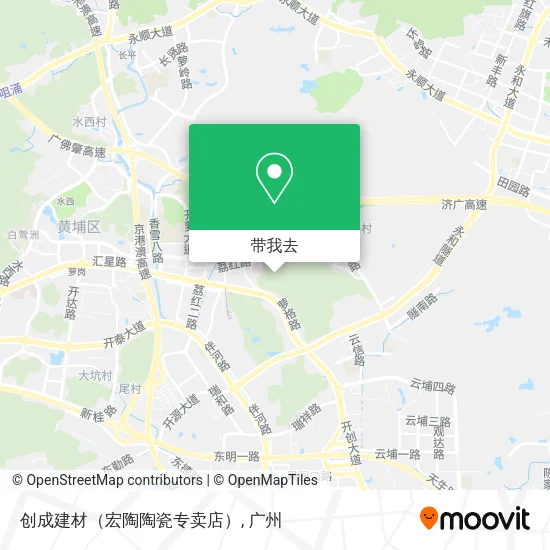 创成建材（宏陶陶瓷专卖店）地图