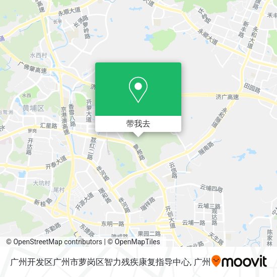 广州开发区广州市萝岗区智力残疾康复指导中心地图