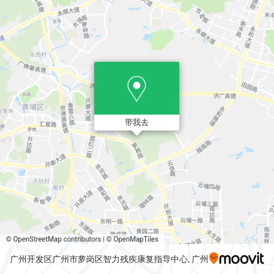 广州开发区广州市萝岗区智力残疾康复指导中心地图
