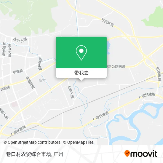 巷口村农贸综合市场地图