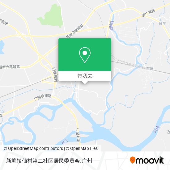 新塘镇仙村第二社区居民委员会地图