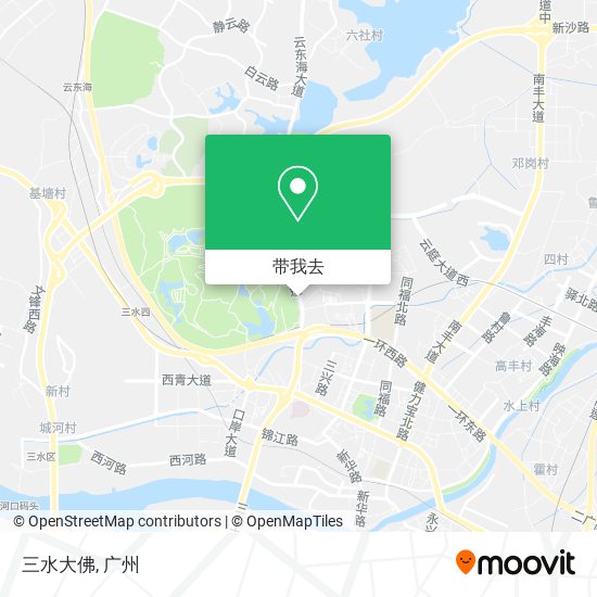 三水大佛地图