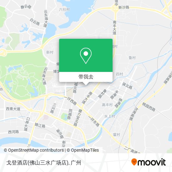 戈登酒店(佛山三水广场店)地图