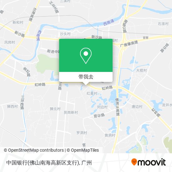 中国银行(佛山南海高新区支行)地图