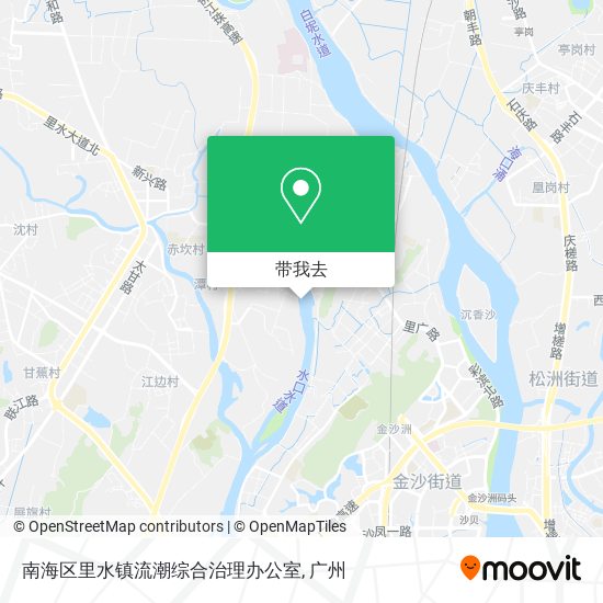 南海区里水镇流潮综合治理办公室地图