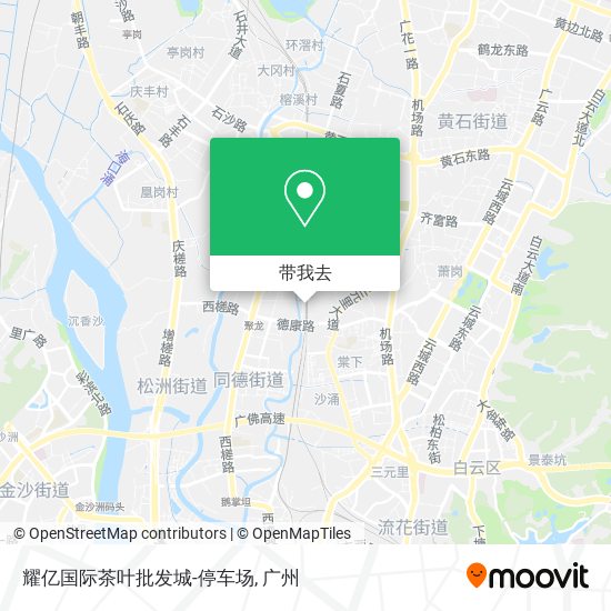 耀亿国际茶叶批发城-停车场地图
