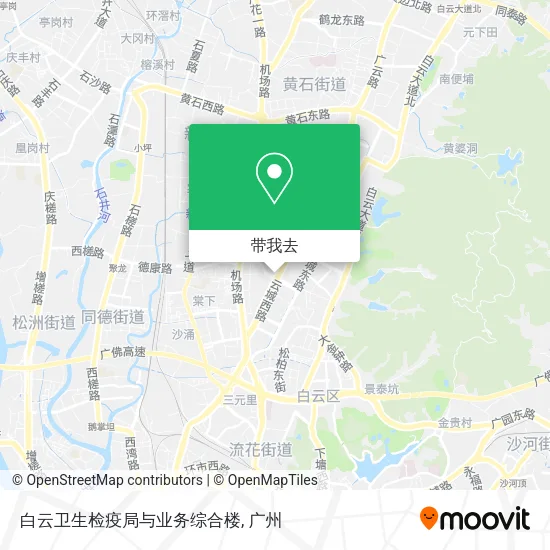 白云卫生检疫局与业务综合楼地图