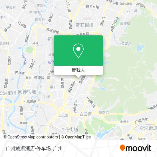 广州戴斯酒店-停车场地图