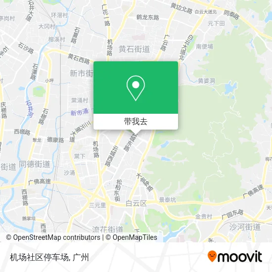 机场社区停车场地图