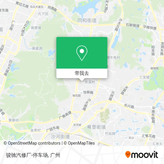 骏驰汽修厂-停车场地图