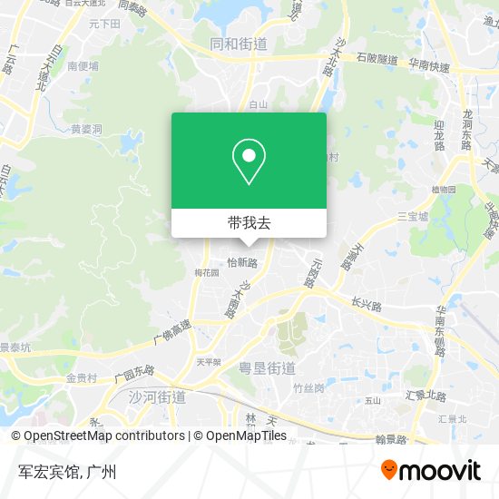 军宏宾馆地图