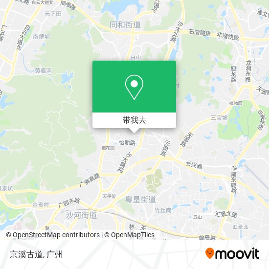 京溪古道地图