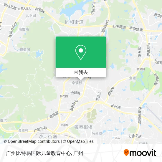 广州比特易国际儿童教育中心地图