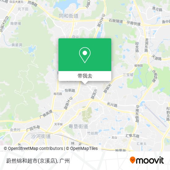 蔚然锦和超市(京溪店)地图