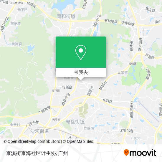 京溪街京海社区计生协地图