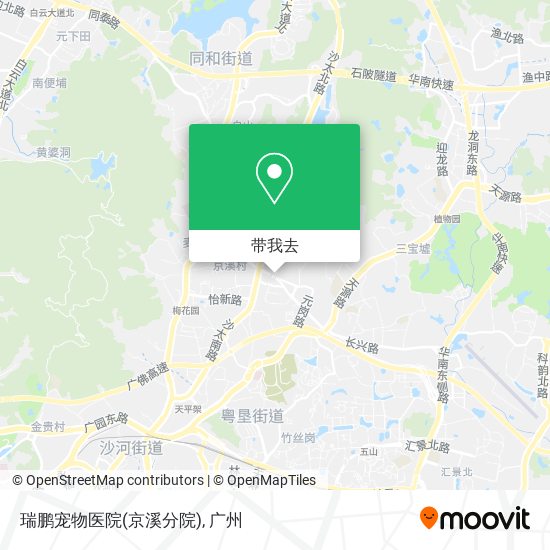 瑞鹏宠物医院(京溪分院)地图